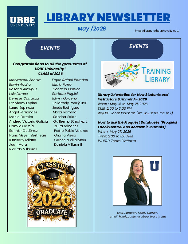 Library Newsletter May 2026
