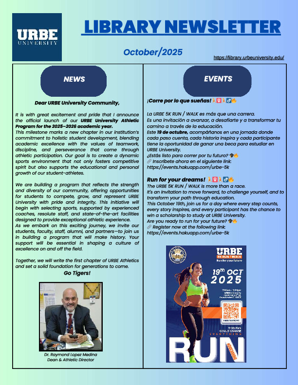Library Newsletter October 2025  