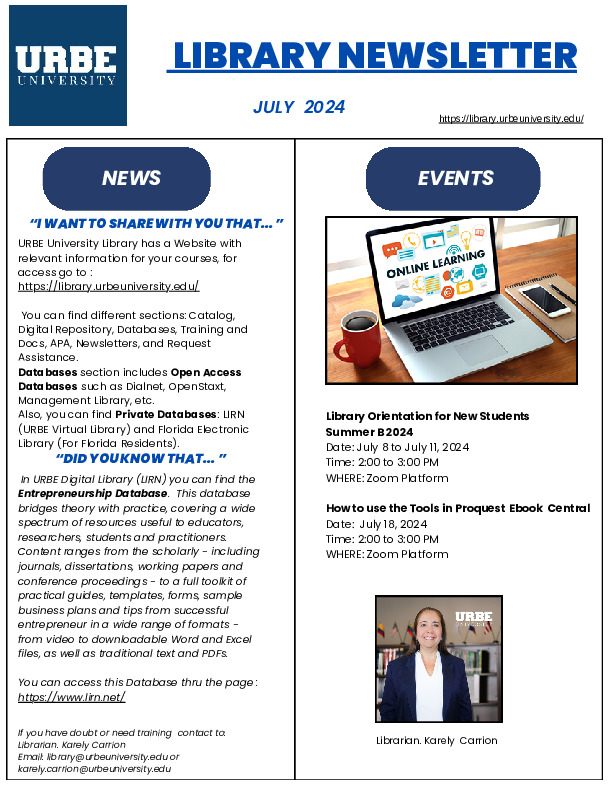 Newsletter July 2024