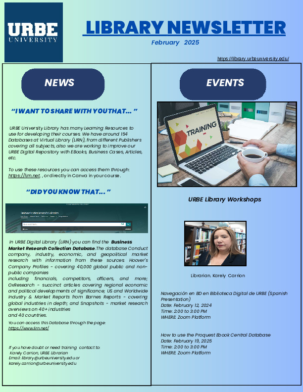 Newsletter February 2025