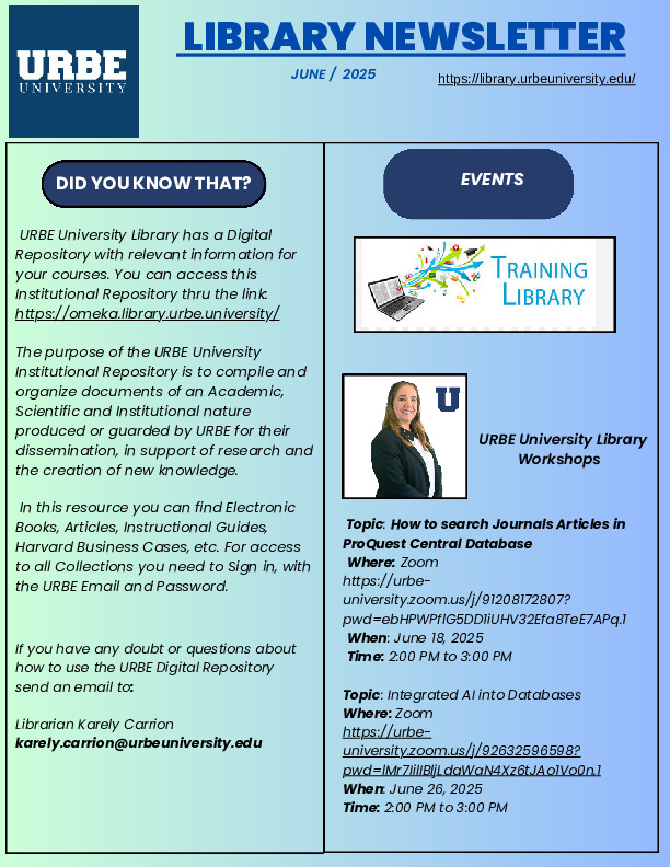 Newsletter June 2025