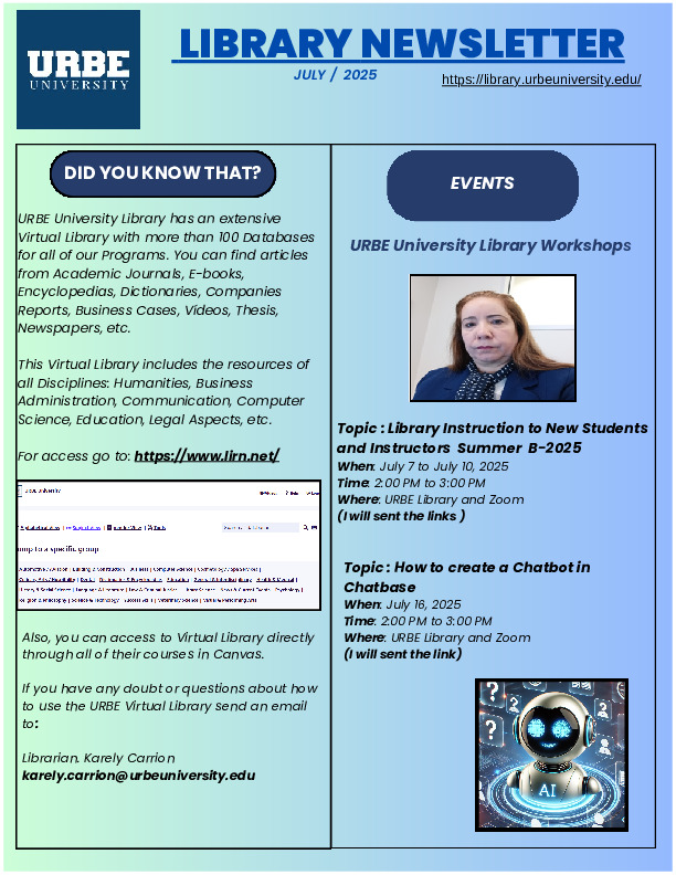 Newsletter July 2025