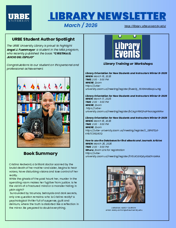 Library Newsletter March 2026