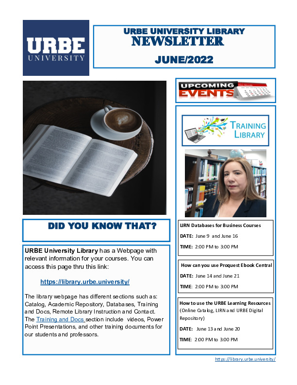 Newsletter June 2022